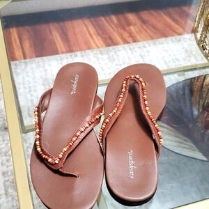 EASYSPRIT brown Sandals/Slippers size 8